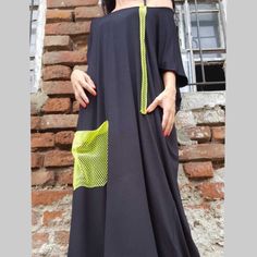 "Extravagantly long dress for your daily vision . Extravagant designs and high quality fabrics. The item from the pictures is size S For more information feel free to ask questions. Material &Care Cotton and viscose Hand wash at low temperatures Do not machine dry Do not iron Do not dry clean Sizing We make size from xs to 5xl as well as customized measures.So don't hesitate to contact us and make one for you. 🛫🎁Shipping🎁 🛬 STANDARD SHIPPING Europe : 6-8 business days USA&Canada : 8- Black Free Size Maxi Dress, Elegant Black Free Size Dress, Spring Black Free Size Maxi Dress, Black Free Size Maxi Dress For Spring, Spring Black Maxi Dress Free Size, Black Long Free Size Dress, Black Free-size Tunic Dress, Black Free Size Tunic Dress, Oversized Black Maxi Dress