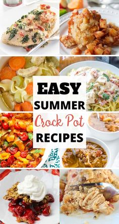 easy summer crock pot recipes