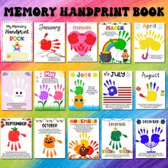 the memory handprint book for kids