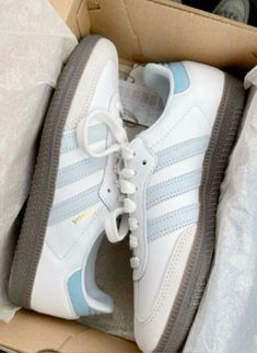 Aesthetic Light Blue, Light Blue Shoes, Adidas Sambas, Shoes Aesthetic, Design Fails, Aesthetic Light, Design Girl