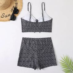 White Swimwear With Built-in Shorts For Swimming, Fitted Swim Trunks For Summer Swimming, Fitted Black Swim Trunks For Vacation, Black Short Tankini For Beach, Black Swimwear With Built-in Shorts For Summer, Fitted Swimwear With Built-in Shorts For Beach, Black Short Length Tankini For Summer, Black Short-length Tankini For Summer, Beach Season Swimming Tankini