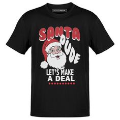 Funny Christmas Santa Naughty Nice Holiday Short Sleeve Crew Neck T-Shirt Size: XL.  Color: Multicolor.  Gender: unisex.  Age Group: kids. Funny Black Christmas T-shirt, Funny Christmas T-shirt Short Sleeve, Undershirt Tank Top, Nice Holiday, Ugly Christmas Sweater Funny, T Shirt For Boys, Boys Sweatshirts, Boys Graphic Tee, I Love Ny