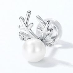 Style: Women Metal Material: S925 Sterling Silver Pearl Type: Uncultured Pearl Color: White Pearl Shape: Round Pearl Size: 5-5.5mm White Zirconium: 0.8*0.8mm Earring Weight: 0.89g Earring Length: 10mm Elegant Round Christmas Earrings, Elegant Christmas Anniversary Earrings, Round Earrings For Christmas Anniversary, Elegant White Gold Jewelry For Christmas, Elegant White Christmas Earrings, Elegant White Earrings For Holiday, Elegant White Holiday Earrings, Silver Round Christmas Earrings, Silver Round Earrings For Christmas