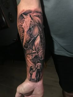 Criação para o cliente Fernando . Não faça cópias..pois toda criação seu cliente valorizará muito mais. Horse Tattoo For Men Arm, Horse Tattoo Men, Paint Horse Tattoo, Tattoo Horse Ideas, Saddle Tattoo, Horse Tattoo For Men, Cowboy Sleeve Tattoo, Horses Tattoo, Horse Tattoo Ideas