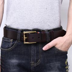 Fashionable Vintage Cowboy Belt Our collection of Men's Fashionable Vintage Cowboy Belt comes in a variety of designs and colors to match any style. From classic brown leather belts with intricate western-inspired buckle patterns to more cheerful black leather belts with metal studs and shells, we have something for everyone. Made from quality materials and attention to detail, cowboy belts are not only fashionable, but also durable enough to withstand everyday wear and tear. Whether you're dres Casual Leather Belt Buckles With Antique Buckle, Casual Leather Belt With Brass Buckle, Brown Belts And Suspenders With Antique Buckle For Business, Casual Brown Belt With Antique Buckle, Casual Leather Belts And Suspenders, Casual Brown Belt With Brass Buckle, Vintage Brown Belt, Cowboy Belts, Brown Belt Men