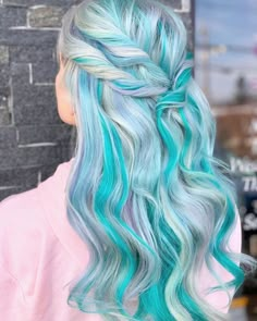 Unicorn Hair Dye, Butter Blonde, Unicorn Hair Color, Pulp Riot Hair Color, Hair Color Unique, Balayage Blonde, Hair Dye Ideas, Dye Colors, Awesome Hair