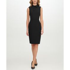 in stock Classic Black Midi Dress For Career, Elegant Calvin Klein Midi Dress For Office, Chic Knee-length Career Dresses, Elegant Calvin Klein Bodycon Dress, Chic Sheath Career Dress, Calvin Klein Midi Length Bodycon Dress For Formal Occasions, Chic Sheath Dress For Career, Elegant Calvin Klein Dress For Office, Calvin Klein Formal Midi Bodycon Dress