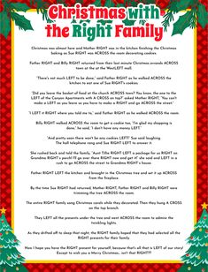 christmas with the right family poem