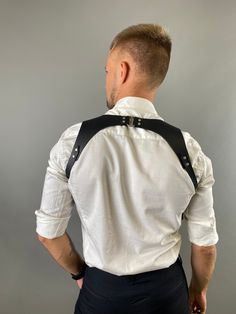 Each of our suspenders has a size adjustment in the armpit area. Thanks to this, you can customize the suspenders for yourself and not experience any chafing or discomfort when wearing.Classic leather suspenders for parties, weddings and events! ►All suspenders are made according to the parameters of each client and you can not be afraid that it will not suit you or it will be inconvenient. You can also adjust leather suspenders to fit the width of your back.  ►When placing an order, please indi Suit With Suspenders, Suspenders Groomsmen, Groomsmen Suspenders, Leather Suspenders, Groomsmen Gift, Classic Leather, Groomsman Gifts, Suspenders, Suits You