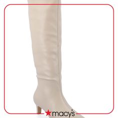 in stock Fitted Cream Knee-high Boots For Fall, Cream Fitted Knee-high Boots With Round Toe, Fitted Cream Knee-high Boots With Round Toe, Chic Cream Knee-high Boots, Elegant Wide Calf Knee-high Boots For Spring, Chic Beige Fitted Knee-high Boots, Chic Fitted Beige Knee-high Boots, Chic Cream Fitted Knee-high Boots, Chic Fitted Cream Knee-high Boots