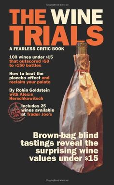 the wine trail's flyer for brown - bag wines is shown in orange and black