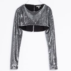 Super Unique And Beautiful Piece! Just Perfect For This Upcoming Holidays. Perfect Over Any Tops Or Dress. Brand New With Tag! Size S. Fishnet Crop Tops, Rave Looks, Sequin Crop Top, Classy Casual Outfits, Fashion Face Mask, Classy Casual, Zara Woman, Wearing Clothes, Girly Outfits