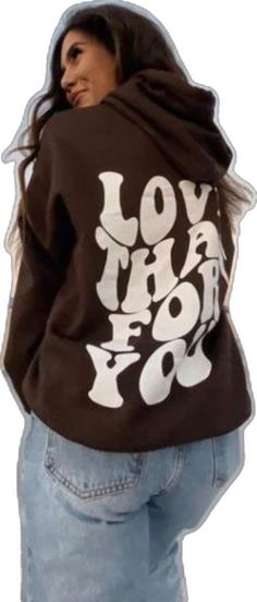 Casual Brown Hoodie With Letter Print, Trendy Brown Crew Neck Hoodie, Trendy Brown Hoodie Sweatshirt, Hooded Brown Tops With Letter Print, Brown Hooded Tops With Letter Print, Brown Hooded Top With Letter Print, Brown Letter Print Hooded Top, Brown Crew Neck Hoodie With Letter Print, Trendy Brown Hoodie