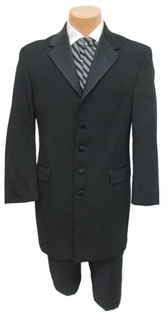 LONG Black Frock Tuxedo Coat. This is not some worn-out coat! These are from rental inventory and in nice condition. 100% Lightweight Wool. I also have the same coat in Boys! If you have any questions Please feel free However I can help Larry Semi-formal Tuxedo Outerwear With Pockets, Classic Tuxedo With Button Closure And Lapel Collar, Business Tuxedo Style Outerwear With Button Closure, Tuxedo Style Outerwear With Button Closure And Suit Collar, Tuxedo With Notch Lapel And Button Closure, Tuxedo Style Outerwear With Button Closure, Tuxedo Style Outerwear With Suit Collar, Classic Long Sleeve Tuxedo With Pockets, Semi-formal Tuxedo With Button Closure