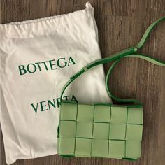 Nwt Bottega Veneta Cassette Bag In The Color Pistachio Never Worn Just Looking To Get Rid Of It Open To Offers Designer Green Crossbody Box Bag, Modern Green Bag With Intrecciato Weave, Designer Green Pouch Box Bag, Designer Green Rectangular Box Bag, Green Intrecciato Weave Modern Bag, Green Rectangular Bags With Intrecciato Weave, Green Intrecciato Weave Crossbody Shoulder Bag, Green Square Bag With Intrecciato Weave, Designer Green Bags With Intrecciato Weave