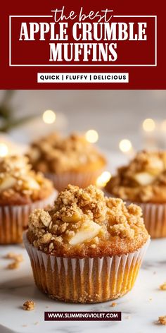 the best apple crumble muffins quick and fluffy delicious recipe for christmas