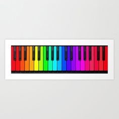 . #Rainbow_Piano #Keyboard_Art #Art_Paint_Party #Piano_Keyboard