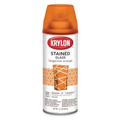 krylon stained glass orange spray paint