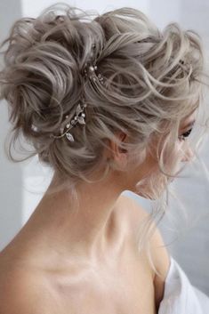 Top 30 Ideas Of Wedding Updos For Medium Hair | Wedding Forward Hairdos For Short Hair Wedding, Silver Hair Updo