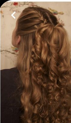 Japanese Ponytail, Hair Stylies, French Braid, Long Curly, Aesthetic Hair, Hairstyles Haircuts, Hair Dos, Gorgeous Hair, Ponytail Hairstyles