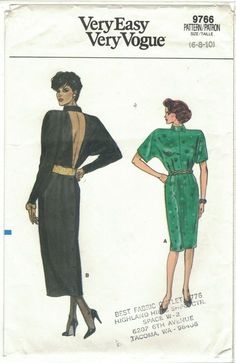 a woman's dress and jacket sewing pattern