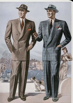 Luxury Vintage Men's Suits, Luxury Retro Men's Suits, Men's Vintage Luxury Suits, Art Deco Men's Attire, 50s Suits Mens, Rain Costume, Professor Plum, Mad Men Poster