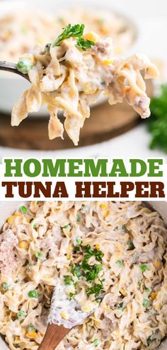 this homemade tuna helper recipe is so good and easy to make it's the perfect side dish for any meal