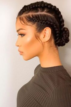 Braided Hairstyles for Every Hair Type ★ See more: http://lovehairstyles.com/braided-hairstyles-every-hair-type/ Peinados Fáciles Para Cabello Corto, Pretty Braided Hairstyles, Braided Hairstyles For Black Women, Goddess Braids, Box Braids Hairstyles, Cute Hair, Protective Styles, Braid Styles