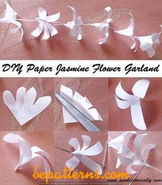 how to make paper flower garlands for valentine's day or any special occasion