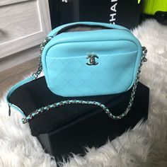 Brand New Comes With Box And Receipt Never Used Tiffany Blue Color Please No Low Ball Offers. I Won’t Entertain Them. Most Of You Know How The Fees Here Work. If You Want A Lower Price, Look At Different Platform. I Have It Listed Elsewhere High-end Blue Box Bag For Everyday Use, High-end Blue Box Bag For Shopping, High-end Blue Shoulder Bag For Travel, High-end Blue Crossbody Shoulder Bag, Designer Blue Box Bag With Removable Pouch, Classic Blue Pouch Bag, High-end Blue Shoulder Bag With Removable Pouch, Classic Blue Rectangular Box Bag, Blue Leather Box Bag For Formal Occasions