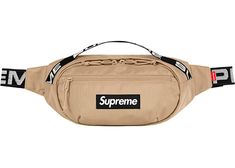 Supreme Waist Bag (SS18) Tan | its millennial | should we add this to our collection? Daily Use Logo Pouch Bag, Functional Shoulder Bag With Logo, Streetwear Pouch Bag With Adjustable Strap, Streetwear Bags With Removable Pouch, Streetwear Bag With Removable Pouch, Modern Rectangular Bags For Streetwear, Modern Rectangular Streetwear Bags, Everyday Use Logo Pouch Bag, Modern Logo Pouch Bag