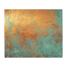 an old rusted metal surface with blue and brown colors