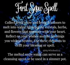 Moon Zodiac, Paganism Spells, Wiccan Spells, Witchy Things, First Snow, Snow And Ice, Energy Work