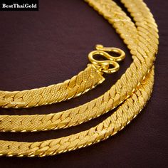 This Shop has a Special Free Gift (Chain) for Every Order. 😊🙏 Item including :1 x Necklace For :Unisex Type :GOLD PLATED over Brass, Nickel free Purity96.5% Surface : Shiny Weight : ~ 15 grams Handmade from Thailand. Thai gold plating technic really solid and stunning look. Rewarding your life from hard working, match up your dress, a gift to someone special for you. The Craftsmanship of Thai Jewelry 💍💎 One of the things high on many visitors' shopping list is surely Jewelry from Thailand. T 22k Gold Chain Necklace For Wedding, Gold Chain Necklaces For Festivals, Ceremonial Gold Chain Jewelry, Elegant Gold Chain Necklace For Festivals, Thai Jewelry, 22k Gold Necklace, Mom Wedding Gift, Buddha Necklace, Herringbone Chain