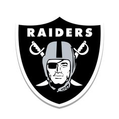 the oakland football team logo on a gray background