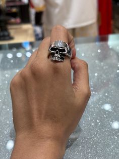 Stainless steel 316L silver layered Simple and Unique Skull Ring comfortable to wear. Perfect for any gift and special occasion like halloween. We are the small family owned business Serving the community and the surrounding areas for over 25 years. We support local businesses and appreciate the great and continued support from the community formover decades. Black Stainless Steel Skull Ring For Halloween, Silver Symbolic Skull Ring For Halloween, Symbolic Silver Skull Ring For Halloween, Halloween Silver Skull Ring Nickel Free, Silver Skull Ring Nickel-free For Halloween, Stainless Steel Skull Ring As Gift, Serving The Community, Simple Skull, Redondo Beach