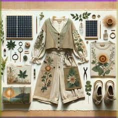 Cottage Core Steampunk, Solar Punk Earth Core, Solarpunk Fashion Outfits, Solar Punk Outfit, Eco Punk Aesthetic, Solar Punk Aesthetic Fashion, Earth Core Outfits, Earth Aesthetic Outfit, Solarpunk Outfit