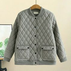 Women Puffer Coat Quilted Jacket Button Pockets Diamond Padded Cotton Warm Khaki Please note this is in Asian sizing. Please check our own measurements carefully before making a purchase. We suggest you to buy one or two sizes larger. Color: black, gray, khaki Material: polyester Size: XL,2XL,3XL ,4XL XL-Length: 65 cm / 25.5 in, Bust: 110 cm / 43.3 in, Sleeve Length: 59 cm / 23.2 in, Shoulder: 40 cm / 15.7 in, recommended weight(kg):about 62.5 2XL-Length: 67 cm / 26.3 in, Bust: 118 cm / 46.4 in, Women's Puffer Coats, Jacket Buttons, Quilted Jacket, Puffer Coat, Vest Jacket, Black Gray, Puffer, Winter Jackets, Womens Tops