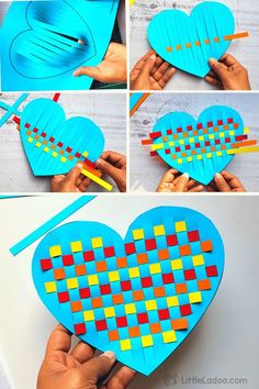 Get crafty with your little ones! This Paper Weaving Heart Craft for Kids is a fun and easy project that promotes creativity and fine motor skills. Follow our simple tutorial to create adorable woven hearts perfect for Valentine's Day or any occasion! Download Free Printable Weaving For Kindergarten, Simple Weaving For Kids, Paper Weaving Heart, Valentines Day Art For Kids, Art Kids Ideas, Paper Weaving For Kids, Simple Crafts For Kids Easy, Easy Arts And Crafts For Kids, Simple Art For Kids