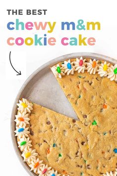 the best chewy m & m cookie cake recipe is in this round - up