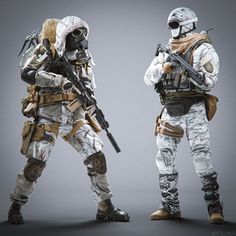 Arctic Soldier Concept Art, Snow Soldier Concept Art, White Tactical Outfit, Army Of Two Concept Art, Ghost Recon Breakpoint Outfits, Soldier Concept Art, Military Uniform Design, Soldier Concept, Soldier Gear