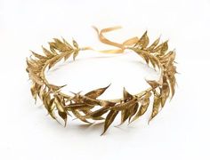 God Headpiece, Headpieces Art, Apollo Shrine, Gold Leaf Crown Greek, Roman Crown, Laurel Wreath Crown, Greek Hair, Gold Leaf Crown, Gold Leaf Headband