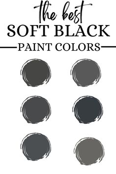 the best soft black paint colors