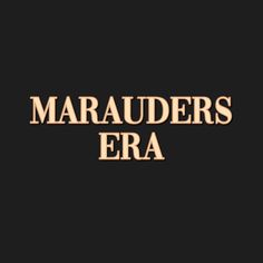 the words maraadders era are in gold on a black background with an image of a