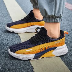 Men's Casual Shoes | Touchy Style Men Fashion Casual, Popular Boots, Basic Shoes, Walking Sneakers, Basic Fits, Light Weight Shoes, Mesh Shoes, Shoe Insoles, Casual Sport Shoes