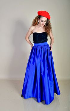 Satin Skirt/ Wedding Satin Skirt/ All Colors Satin Skirt/ Heavy Satin Skirt/ Royal Blue Satin Skirt Formal Satin Skirt that can be made in any color you want: royal blue, ivory, white, black, red, etc. We will need you waist measurment and waist to floor, wearing your shoes/heels, which will be the actual length of your skirt. Skirt has got lining. It will be our pleasure to work for you and your special satin skirt. Warmly, Grace of Europe Team Satin Skirt Formal, Blue Satin Skirt Outfit, Satin Skirt Outfit Winter, Blue Satin Skirt, Skirt Outfit Winter, Satin Skirt Outfit, Pink Tulle Dress, Strawberry Dress, Winter Skirt Outfit