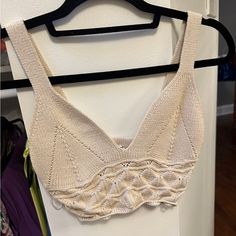 Free People Brand New Condition People Brand, Knit Crop, Free People Tops, Free People, Summer Outfits, Womens Tops, Crop Tops, Brand New, Cream