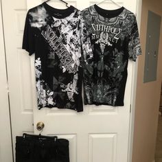 Two Shirts And One Shorts. Swag Outfits Men, Outfits Men, South Pole, Swag Outfits, Fancy Dresses, White Black, White And Black, Man Shop, Black White