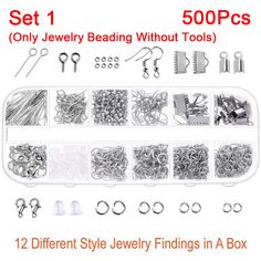 jewelry making kit with lots of different styles and sizes