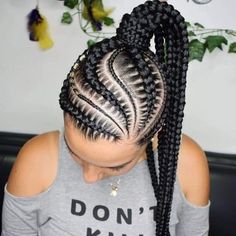 Long Box Braids, Cornrows Braids, Cornrow, Cornrow Hairstyles, African Braids Hairstyles, Braided Hairstyles For Black Women, African Braids